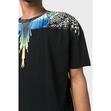 Marcelo Burlon Pamuklu Regular Fit Bisiklet Yaka T Shirt Erkek T Shirt Cmaa018S23Jer0061009