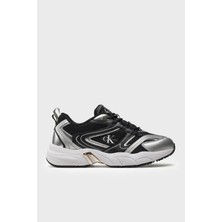 Calvin Klein Kalın Tabanlı Retro Model Tennis Low Lace Sneaker Ayakkabı YW0YW013810GN Bayan Ayakkabı YW0YW01381 0gn