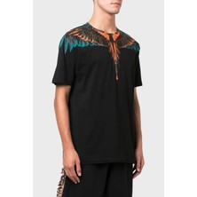 Marcelo Burlon Pamuklu Regular Fit Bisiklet Yaka T Shirt Erkek T Shirt Cmaa018F22Jer0011020