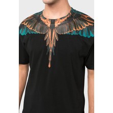 Marcelo Burlon Pamuklu Regular Fit Bisiklet Yaka T Shirt Erkek T Shirt Cmaa018F22Jer0011020