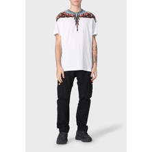 Marcelo Burlon Pamuklu Regular Fit Bisiklet Yaka T Shirt Erkek T Shirt Cmaa018S23Jer0020125