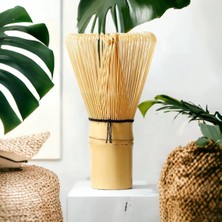 En Yeşil Çay Bambu Whisk + Bambu Scoop ( Çayı Için El Yapımı Bambu Karıştırıcı ve Bambu Kaşık)