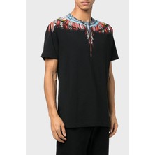 Marcelo Burlon Pamuklu Regular Fit Bisiklet Yaka T Shirt Erkek T Shirt Cmaa018S23Jer0021025