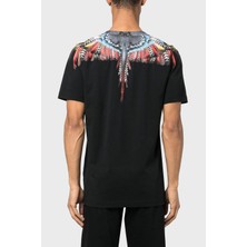 Marcelo Burlon Pamuklu Regular Fit Bisiklet Yaka T Shirt Erkek T Shirt Cmaa018S23Jer0021025