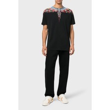 Marcelo Burlon Pamuklu Regular Fit Bisiklet Yaka T Shirt Erkek T Shirt Cmaa018S23Jer0021025