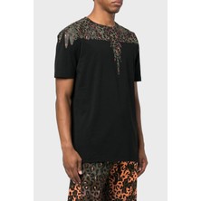 Marcelo Burlon Pamuklu Regular Fit Bisiklet Yaka T Shirt Erkek T Shirt Cmaa018S23Jer0051060