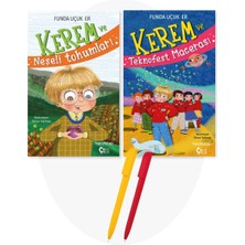 Alfa Kalem + Kerem ve Neşeli Tohumları + Kerem ve Teknofest Macerası 2 Kitap Set (Funda Ucuk Er)