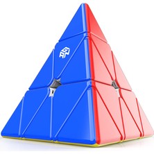 GAN Pyraminx 36 Mıknatıslı Hızlı Piramit Üçgen Rubik Küp Zeka Küpü Çıkartmasız (Standart) Türkiye Resmi Satıcısı