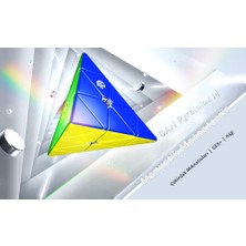 GAN Pyraminx 36 Mıknatıslı Hızlı Piramit Üçgen Rubik Küp Zeka Küpü Çıkartmasız (Standart) Türkiye Resmi Satıcısı