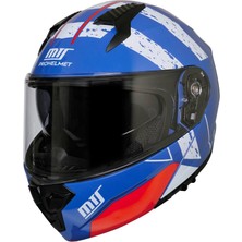 Mts 966 V2 Çene Açılır Kask Mavi