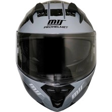 Mts 966 V2 Çene Açılır Kask Grey