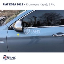 Fams Otomotiv Fiat Egea Krom Ayna Kapağı 2 Parça 2015> Paslanmaz Çelik