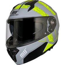 Mts 966 V2 Çene Açılır Kask Neon