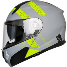 Mts 966 V2 Çene Açılır Kask Neon