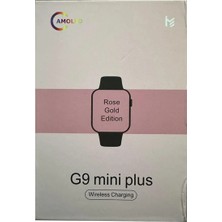 HB İletişim G9 Mini Plus Rose Gold 41 mm 3 Kordon Mickey Charm Bileklik Hediyeli Akıllı Saat