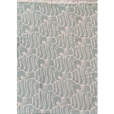 A.Z.H. Balık Desenli Çift Kişilik Organik Pamuk Pike 185X230CM (Oeko-Tex® Standard 100 Sertifikalı)