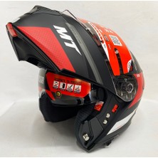 mt Genesis Cave A5 Mat Siyah mt Çene Açılır Kask Iç Güneş Vizörlü