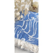 A.Z.H. Balık Desenli Çift Kişilik Organik Pamuk Pike 185X230CM (Oeko-Tex® Standard 100 Sertifikalı)