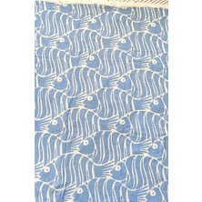 A.Z.H. Balık Desenli Çift Kişilik Organik Pamuk Pike 185X230CM (Oeko-Tex® Standard 100 Sertifikalı)