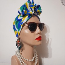 Oben Hobi Afrika  Modeli Telli Bandana Saç Aksesuarı Kadın Kumaştoka