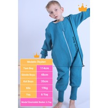 Begisa 2-8 Yaş 1 Tog 4 Katlı Müslin Çocuk Uyku Tulumu Unisex Uzun Kollu Uyku Tulumu