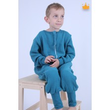 Begisa 2-8 Yaş 1 Tog 4 Katlı Müslin Çocuk Uyku Tulumu Unisex Uzun Kollu Uyku Tulumu