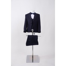 Doctor Junior Slim Fit Erkek Çocuk Smokin Takım Elbise 3 Parça Klasik Zarafet Poliviskon Kumaş