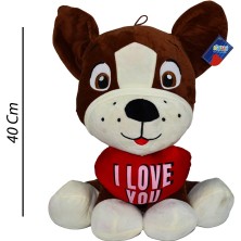 Halley Oyuncak I Love You Kalpli Köpek Peluş 40 cm 62254