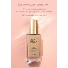 Clio Yoğun Kapatıcılık ve Işıltı Sunan Fondöten Clio Kill Cover Glow Foundation (4-Bo GINGER)SPF50+PA++++