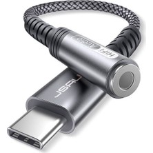 Jsaux Usb-C Type-C To 3,5 mm Kulaklık Jack Hifi Adaptörü USB C - Aux Ses Dönüştürücü Kulaklık Aparatı Kablosu Samsung Galaxy S23 S23+ S23 Ultra S22 S21 S20 Plus/ultra, iPad Pro, MacBook Uyumlu CM0011