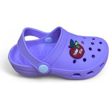 Cihan Shoes Kız Çocuk Sabo Plaj Havuz Banyo Günlük Terlik & Sandalet Mor Renk