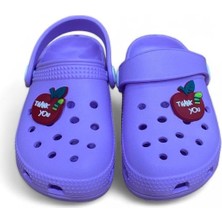 Cihan Shoes Kız Çocuk Sabo Plaj Havuz Banyo Günlük Terlik & Sandalet Mor Renk