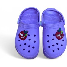 Cihan Shoes Kız Çocuk Sabo Plaj Havuz Banyo Günlük Terlik & Sandalet Mor Renk