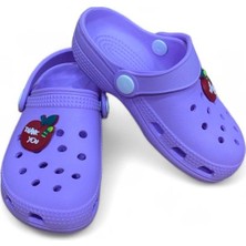 Cihan Shoes Kız Çocuk Sabo Plaj Havuz Banyo Günlük Terlik & Sandalet Mor Renk