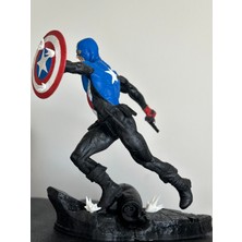 Saranostra Captain America 35 cm Dev Boy Figür Koleksiyon 3D Kaptan Amerika