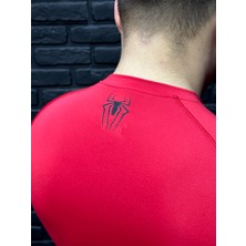 Yhm Spiderman Compression T-Shirt Kırmızı Fonksiyonel Sporcu T-Shirt