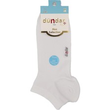 Dündar Çorap Plus Erkek Ince Patik Dikişsiz Beyaz 6'lı 0300