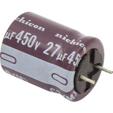 27/450 V Kondansatör Kalın Kısa Bacak
