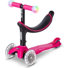 Micro MINI2GROW Deluxe Magic LED 3 Tekerlekli Scooter Pink