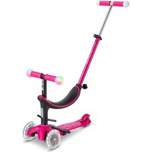 Micro MINI2GROW Deluxe Magic LED 3 Tekerlekli Scooter Pink