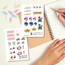 Fatofotofan Piknik Temalı Sticker Set 2'li 82 adet etiket çıkartma