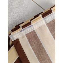 Karmaş Home Balkon Perdesi 1. Sınıf Kalite Kahve/krem