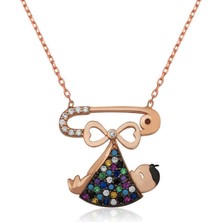 Gumush Gümüş Yeni Doğmuş Bebek Kolye