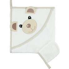 Civil Baby Bebek Keseli Banyo Havlusu 75X75 cm Kahverengi