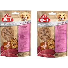 8in1 Freeze Dried Ördekli Köpek Ödülü 50 gr. x 2 Adet