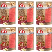 8in1 Freeze Dried Ördek ve Elmalı Köpek Ödülü 50 gr. x 6 Adet