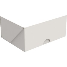 Packanya 17X12,5X7,5 - Beyaz Kesimli Karton Kutu - Internet ve Kargo Kutusu - 100 Adet