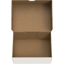 Packanya 17X12,5X7,5 - Beyaz Kesimli Karton Kutu - Internet ve Kargo Kutusu - 100 Adet