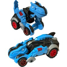 Shem Trex Dinazor Figür Araba Sürtmeli Teker Transformers Robot Dinozor 15CM