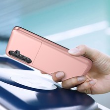 Seashell Digital Samsung Galaxy A55 5g Telefon Kılıfı Tpu + Pc Kapaklı Slayt Kart Tutucu-Gümüş (Yurt Dışından)